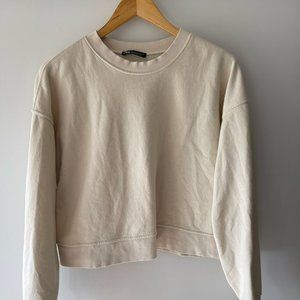 Zara cream cropped sweater